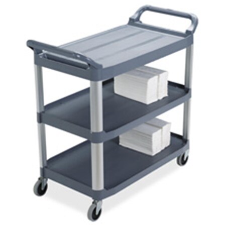 Fixturesfirst Mobile Utility Cart- 300 lb. Cap- 20in.x40-.6in.x37-.8in.- Gray FI3193733